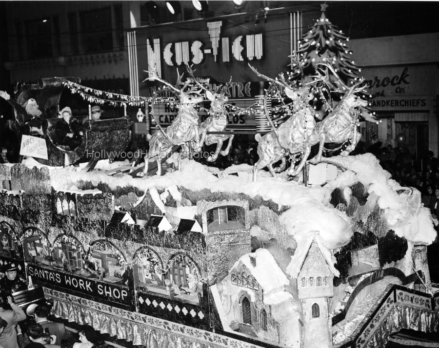 Santa Claus Lane Parade 1947 On Hollywood Blvd. With NBC wm.jpg